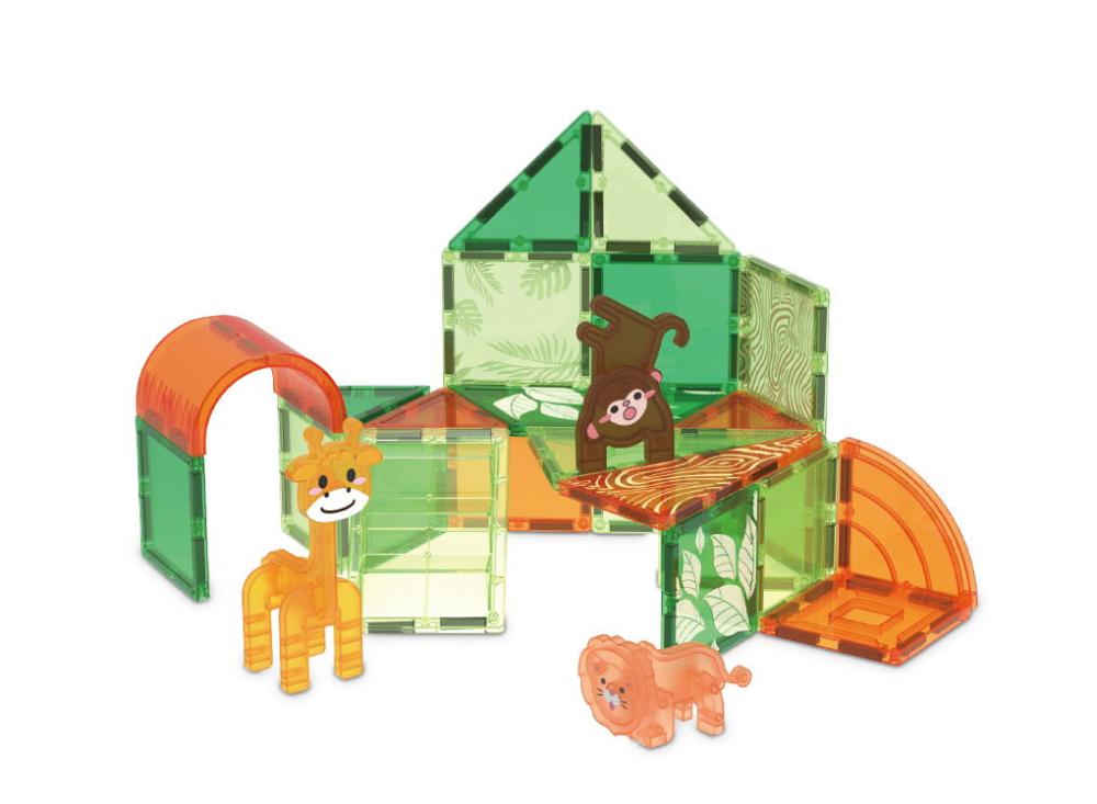 Giromag 80pcs Magnetic Building Tiles Jungle Set