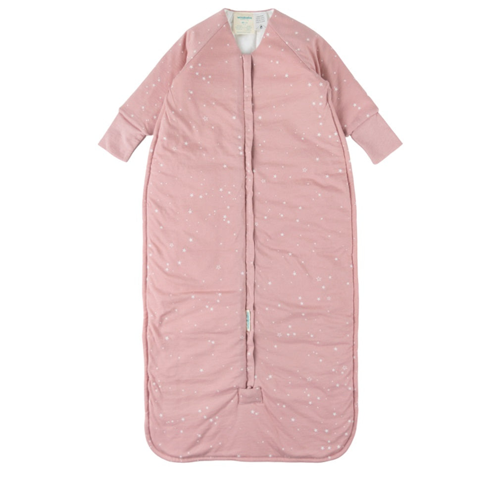 Woolbabe Duvet Front Zip Sleeping Bag with Sleeves - Dusk Stars 6-24 months