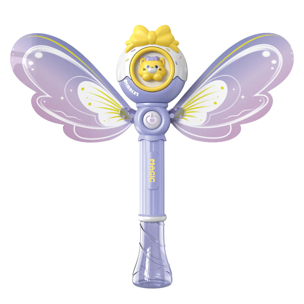Bubble Wands for Girls, Kids Bubble Machine LED Light Princess Toys