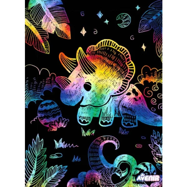 Avenir Stratch and Stencil Art - Dinosaurs