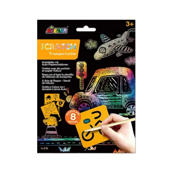 Avenir Stratch and Stencil Art - Transportation