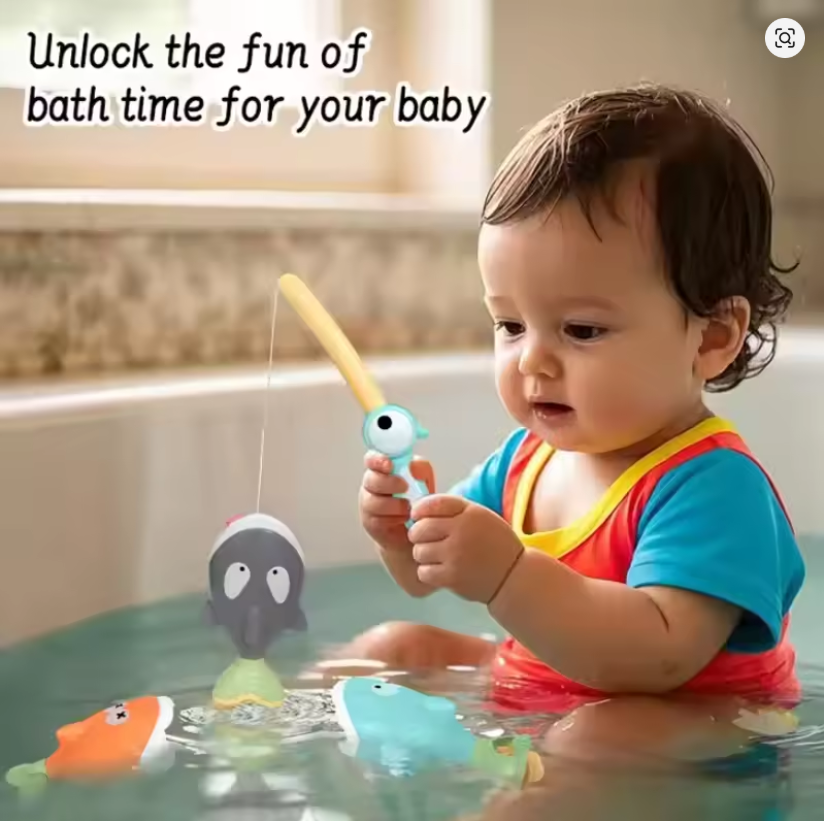 Magnetic Fishing Games Kids Bath Toys