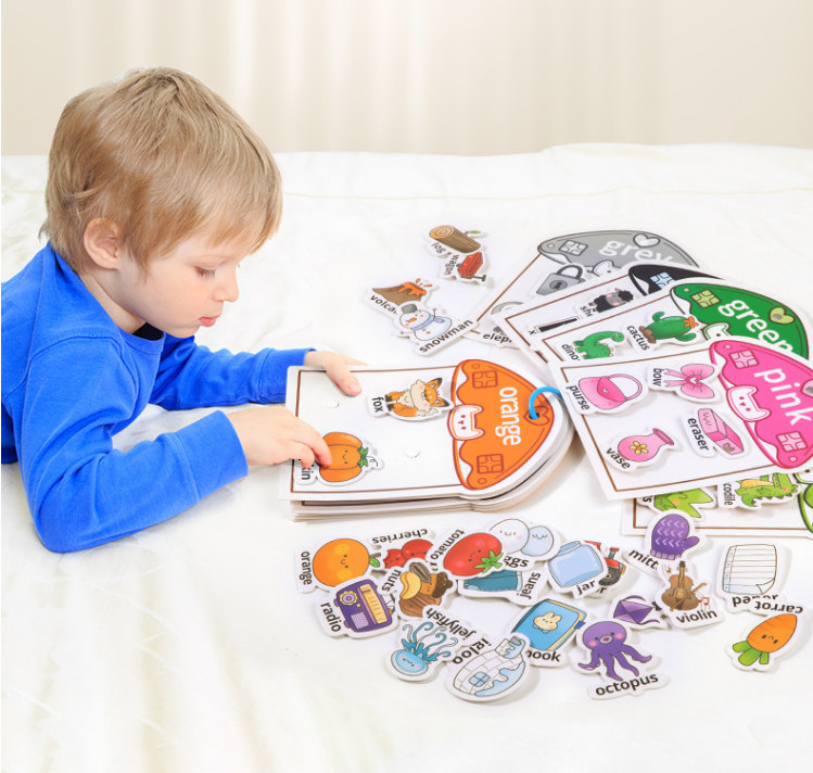 Baby Activity Book DIY Sticker Puzzle Game Baby Busy Books Toys for Kids Toddlers