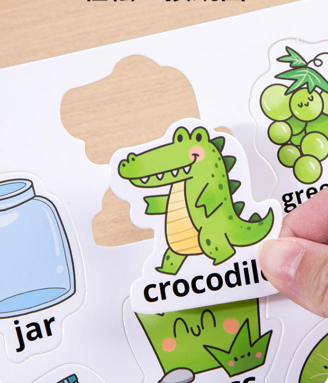 Baby Activity Book DIY Sticker Puzzle Game Baby Busy Books Toys for Kids Toddlers