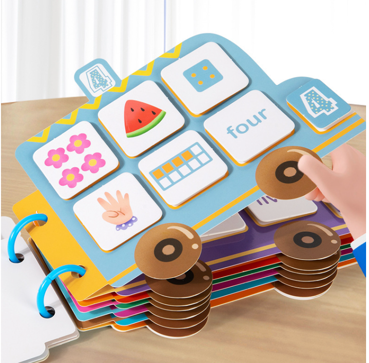 Baby Activity Book DIY Sticker Puzzle Game Baby Busy Books Toys for Kids Toddlers