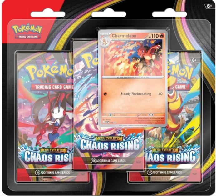 Pokemon TCG: Chaos Rising - 3 Pack Blister PRE-ORDER 22/05/26