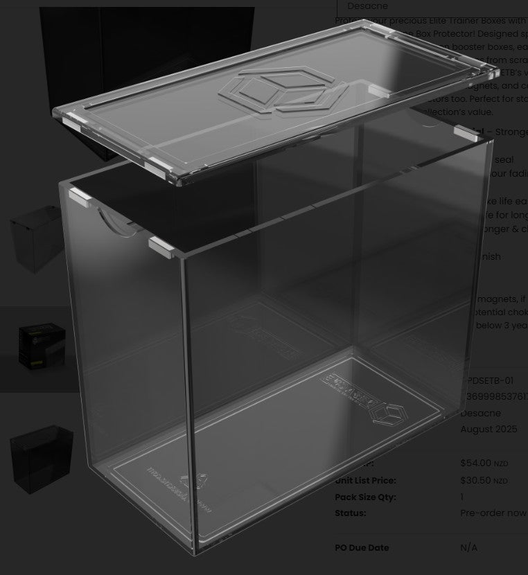 Pokemon TCG Desacne - Premium Elite Trainer Box Protector 2 Pack