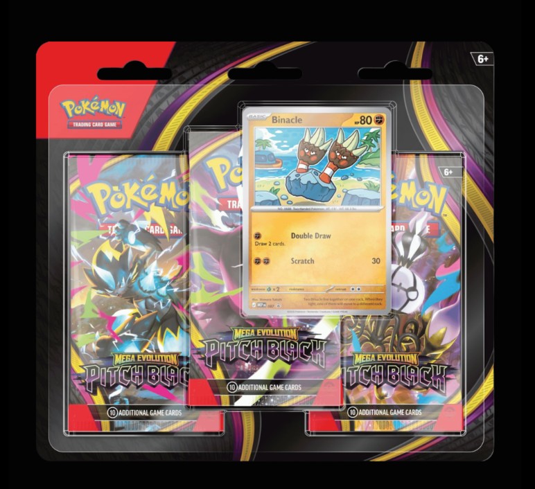 Pokemon TCG Pitch Black Three-Booster Blister Pre-Order 17/7/2026