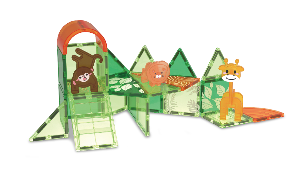 Giromag 80pcs Magnetic Building Tiles Jungle Set