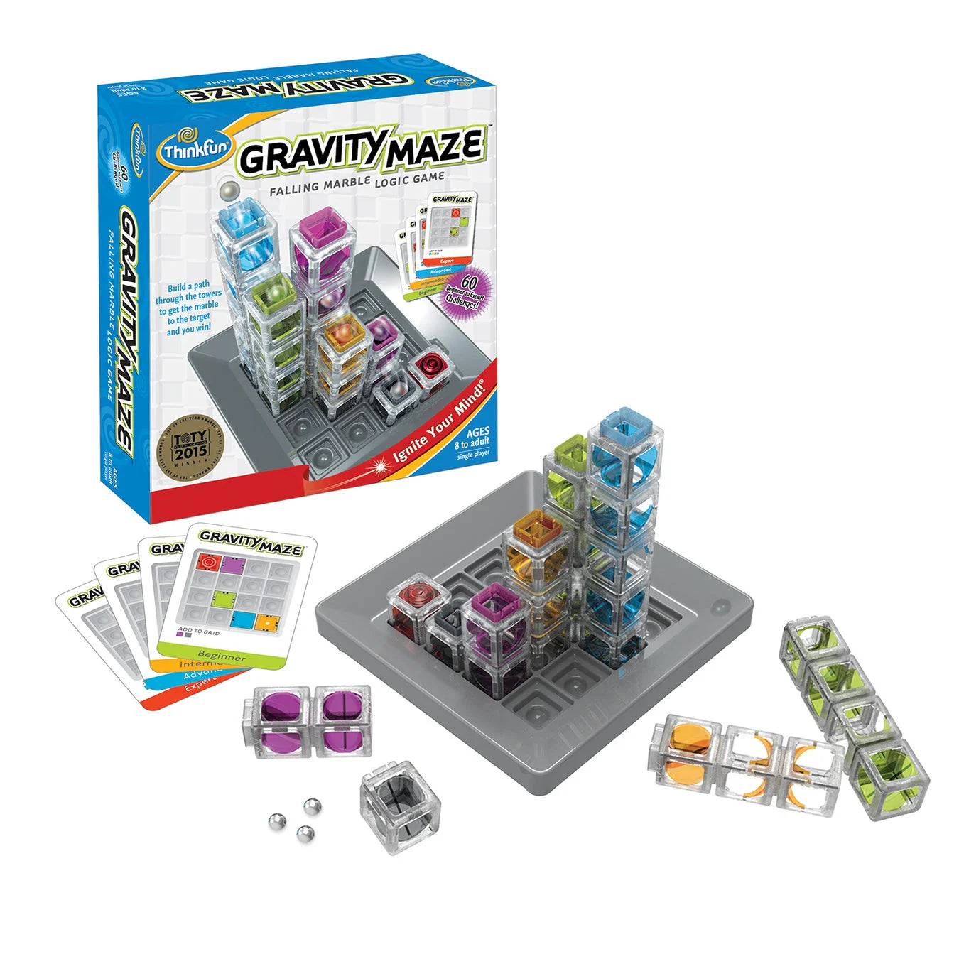 ThinkFun Gravity Maze Falling Marble Logic Game