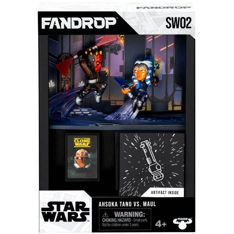FANDROP Star Wars Figure Diorama (Darth Maul vs. Ahsoka Tano - The Clone Wars)