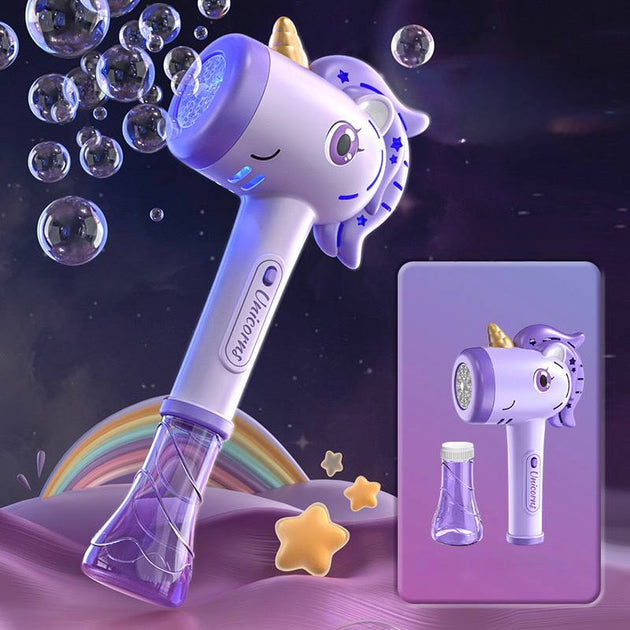 Bubble Wands for Girls, Kids Bubble Machine LED Light Princess Toys