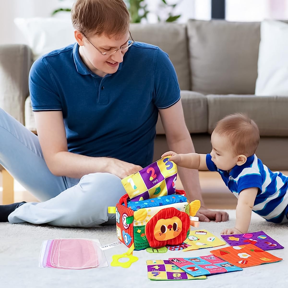 Montessori Baby Tissue Box Toy Sensory Toy Box