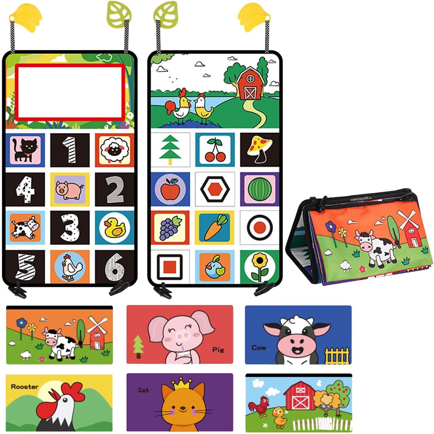 Rear Car Toy With Mirror Baby Car Mirror Toy Promote Sensory For Fun Travel