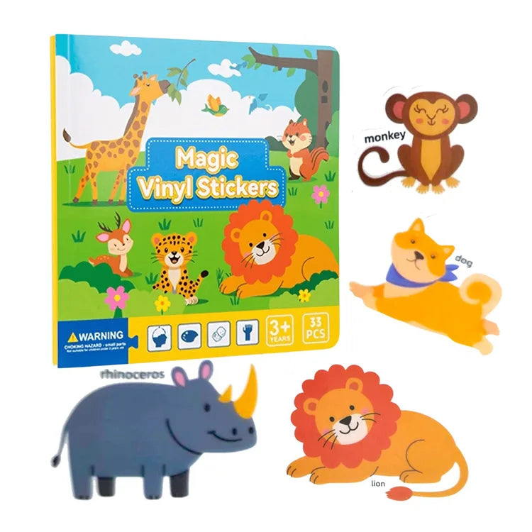 Reusable Sticker Book Educational Activity Book