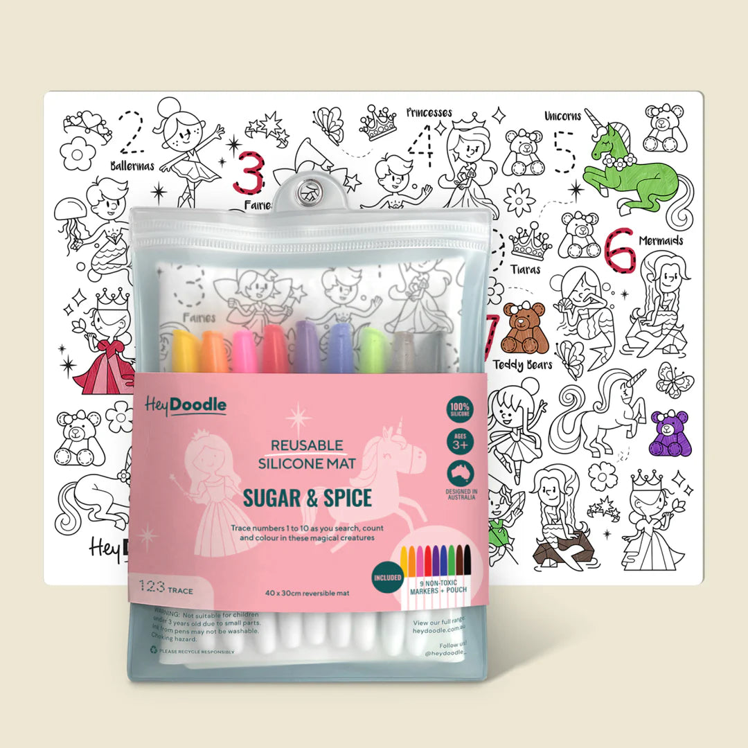 HeyDoodle - Sugar & Spice Large Colouring & Doodle Playmat