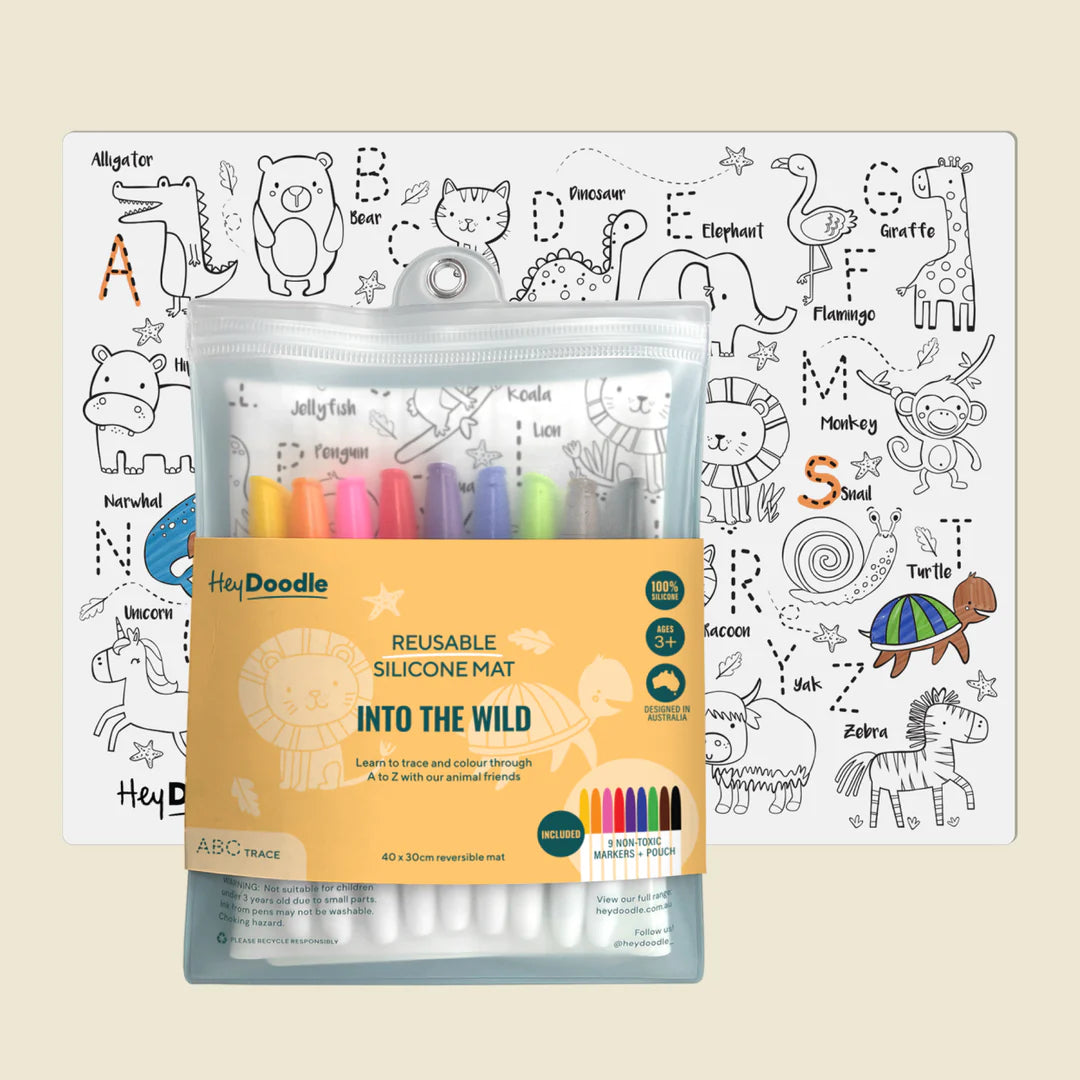 HeyDoodle - Into The Wild Large Colouring & Doodle Playmat