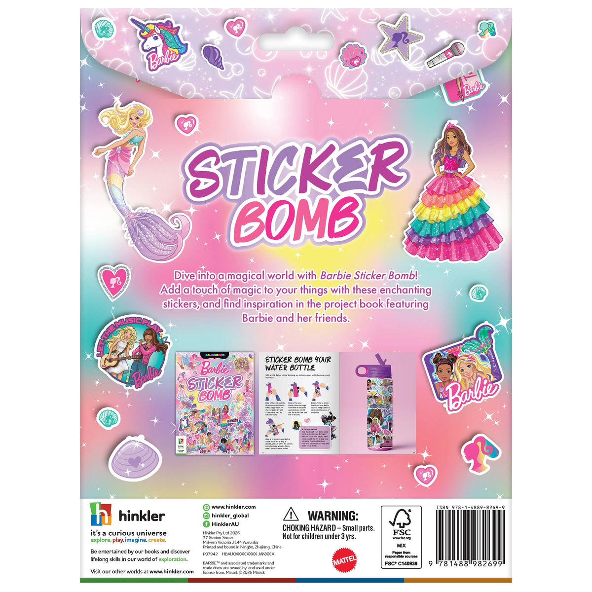 Kaleidoscope Sticker Bomb Barbie