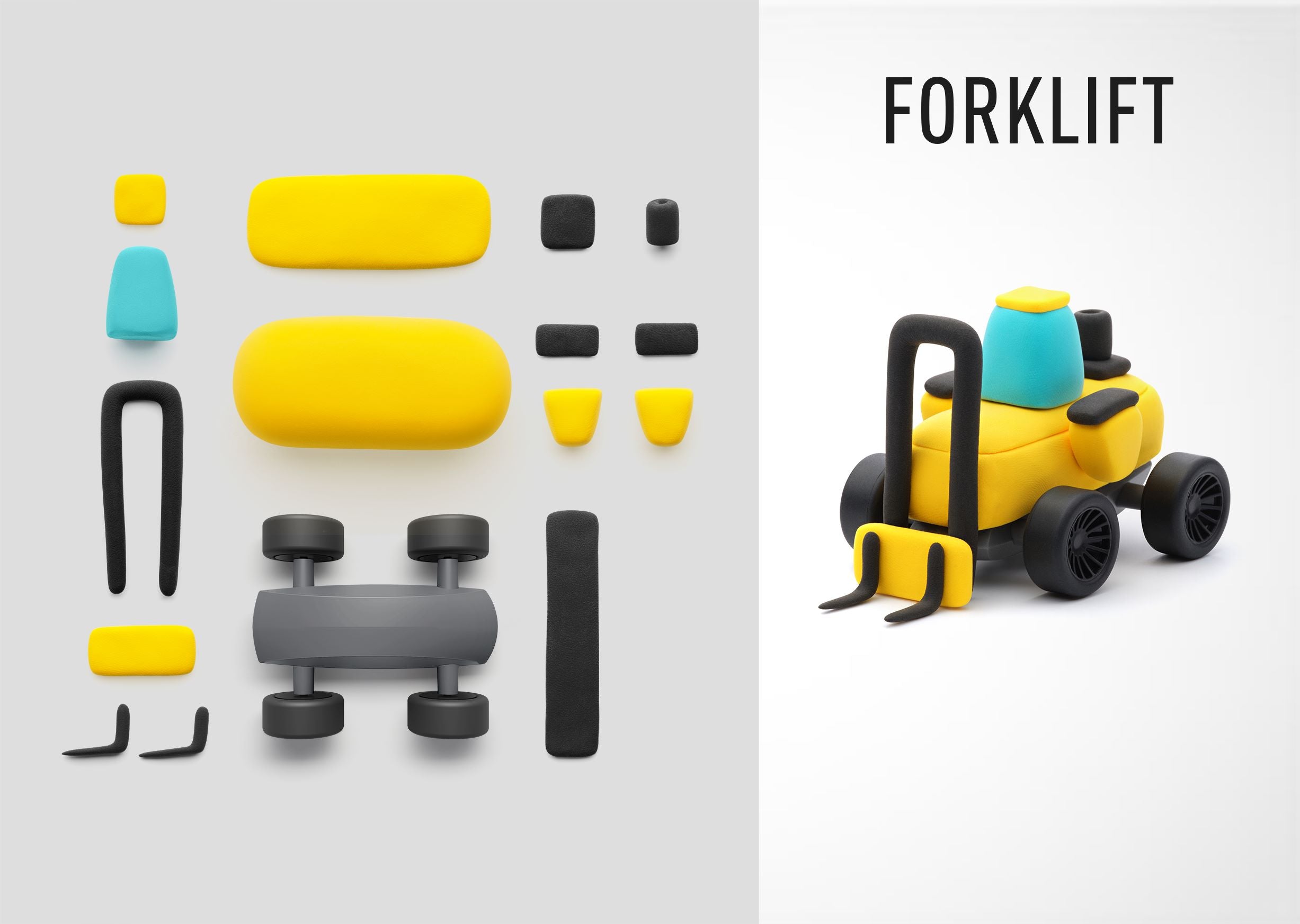 Hey Clay - Construction Vehicles, Series Motors (12 Cans)