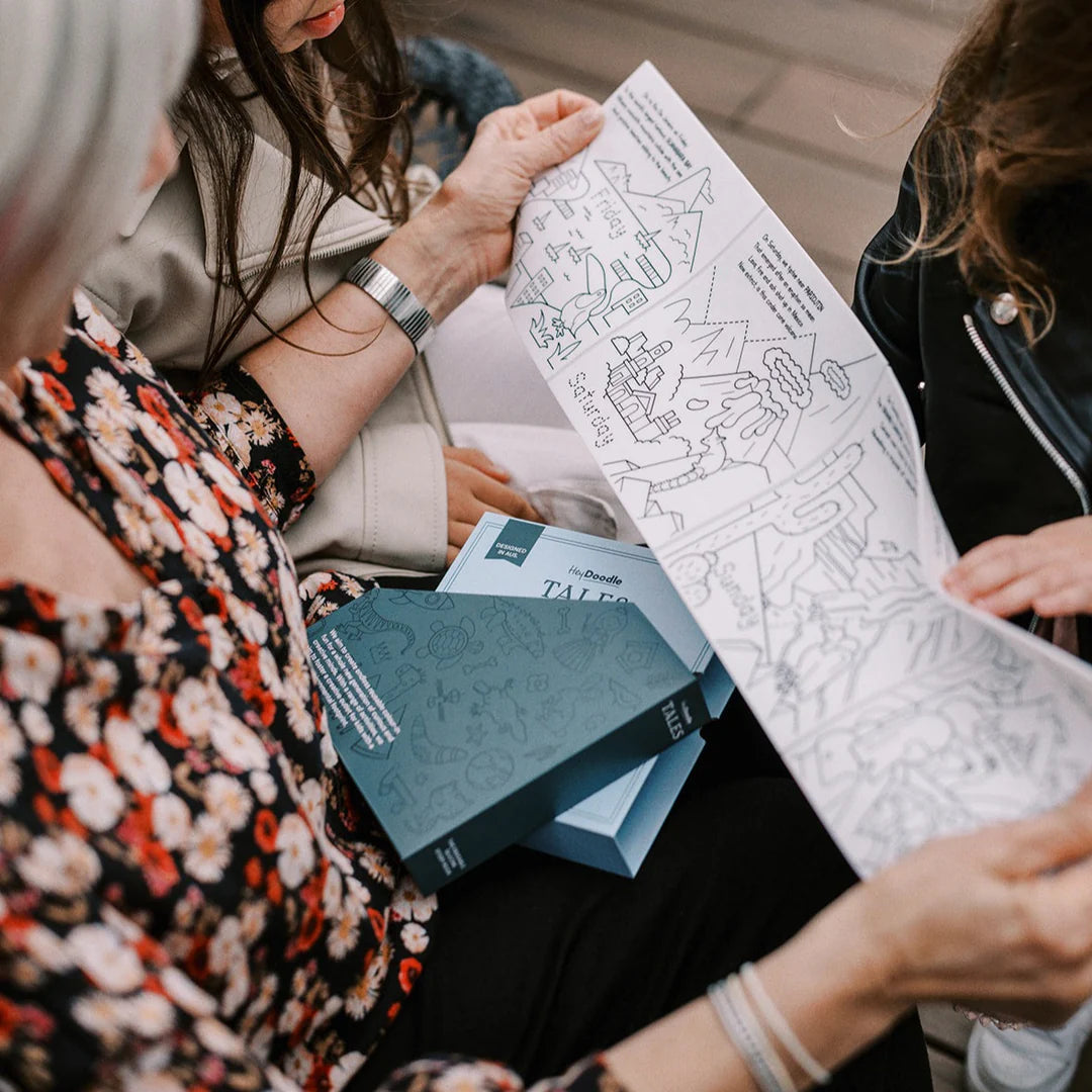 HeyDoodle - Old MacDonald Had a Farm Tales - Reusable Colouring Book