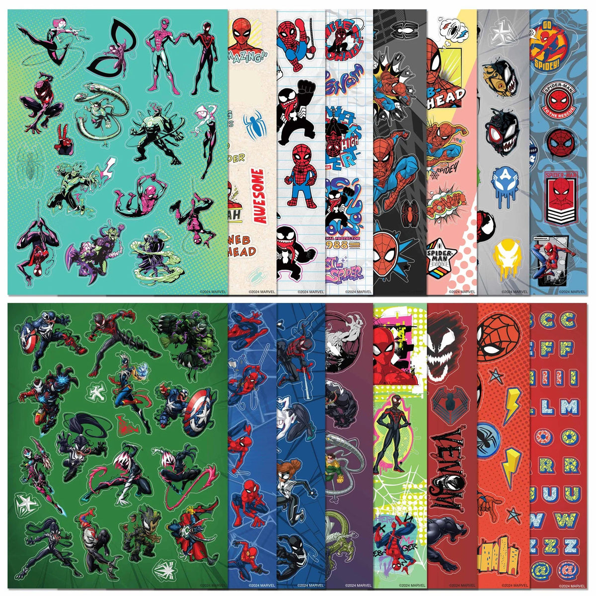 Kaleidoscope Sticker Bomb Spider-Man