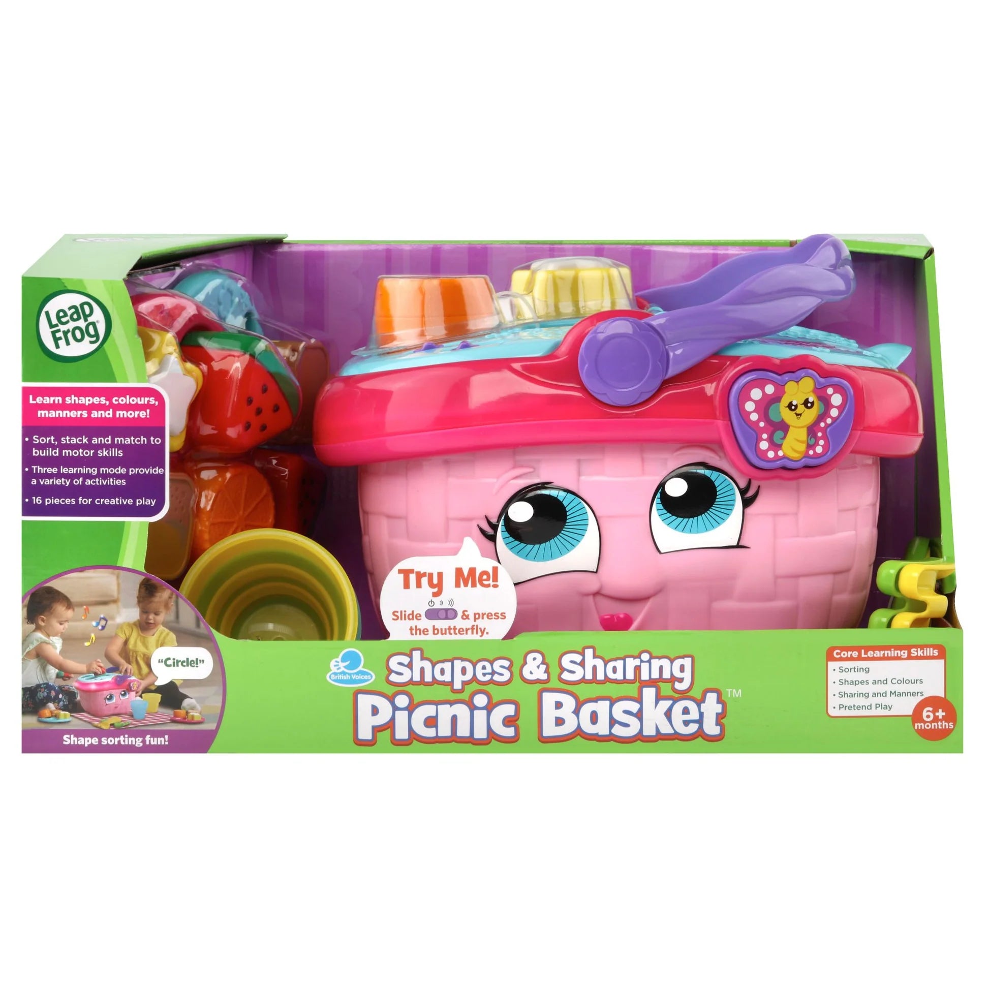 LeapFrog Shapes & Sharing Picnic Basket