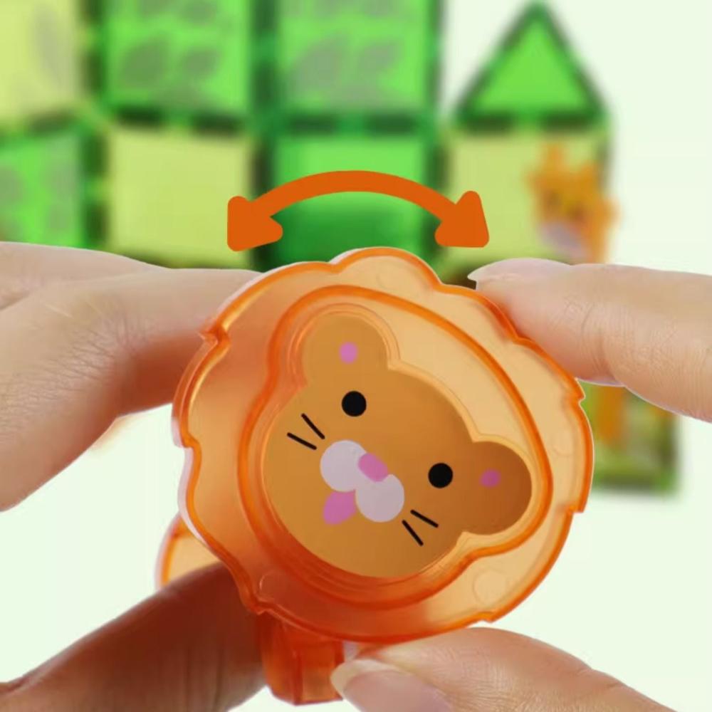 Giromag 80pcs Magnetic Building Tiles Jungle Set