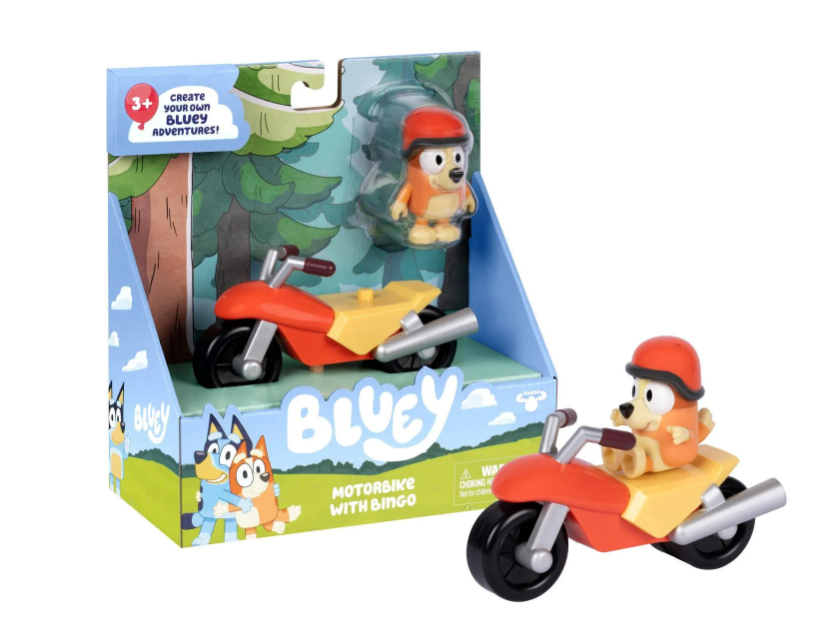 Bluey Motorbike with Bingo