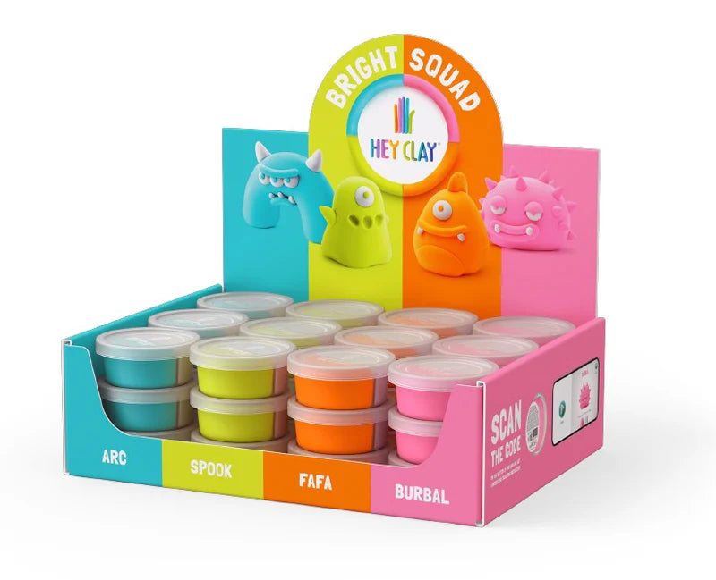 Hey Clay-Bright Squad Monsters - Single Tub