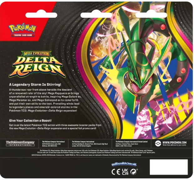 Pokemon TCG Delta Reign Three Booster Blister Pre-Order