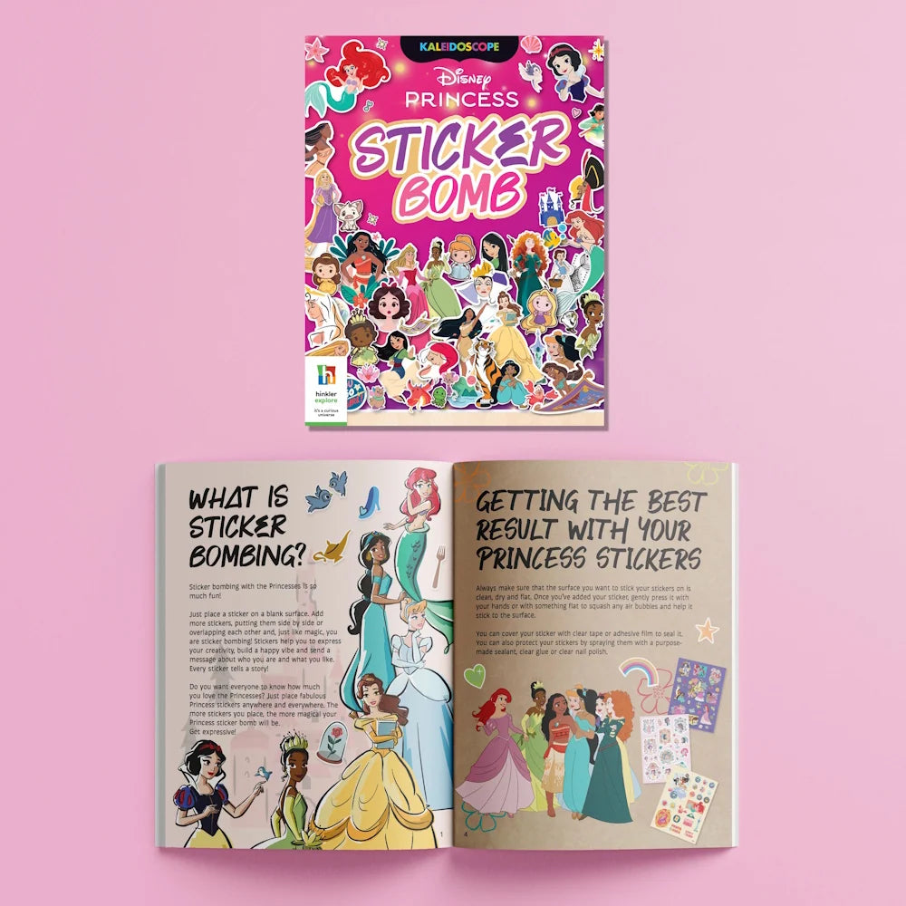 Kaleidoscope Sticker Bomb Disney Princess