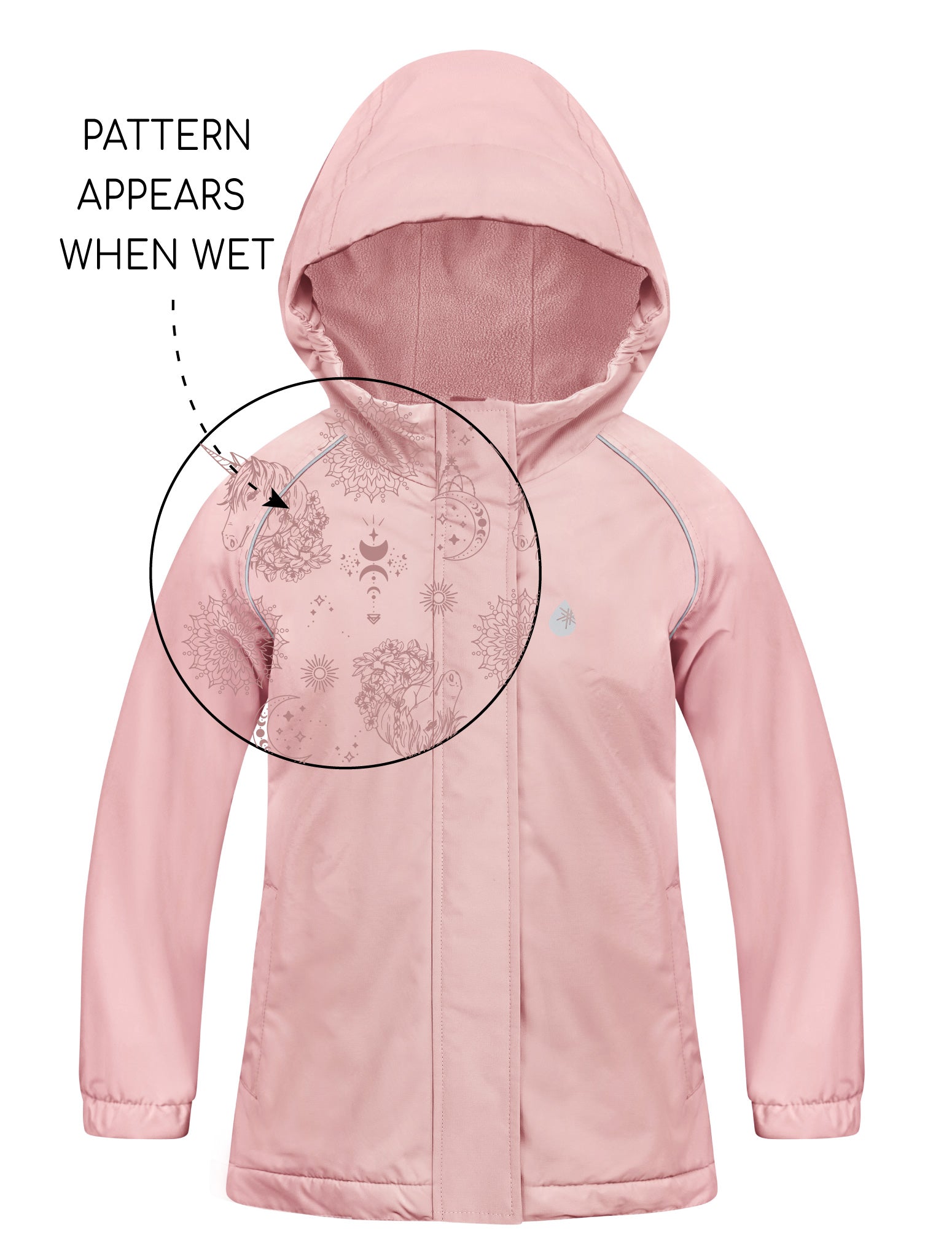 Therm SplashMagic Storm Jacket - Dusky Pink | Celestial Unicorn