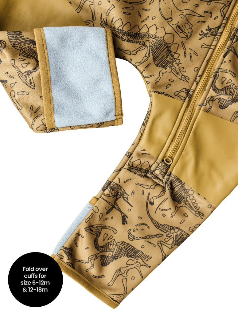 Therm All-Weather Fleece Onesie - Dino Bones