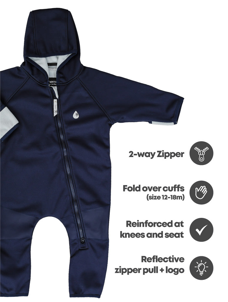 Therm All-Weather Fleece Onesie - Navy