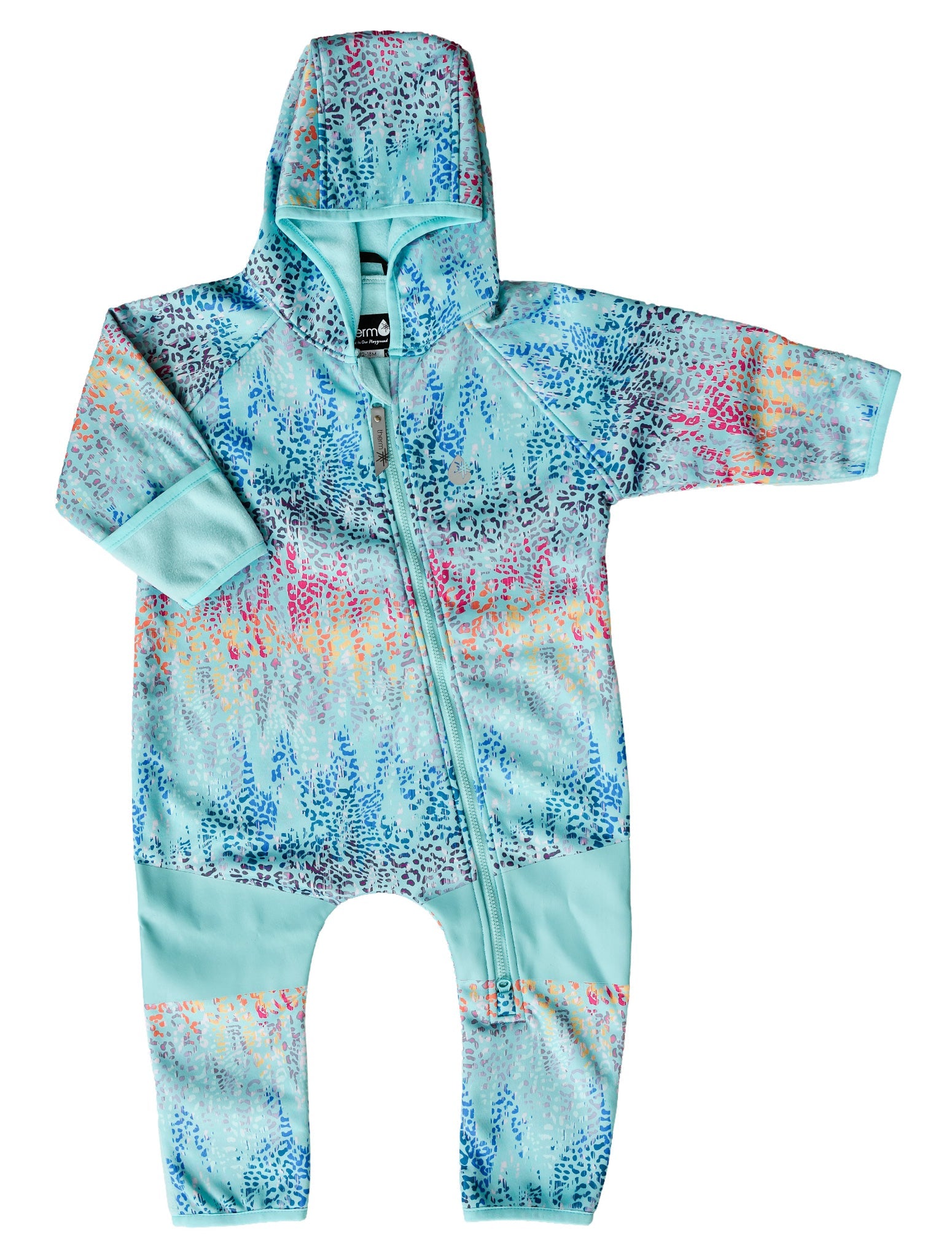 Therm All-Weather Fleece Onesie - Rainbow Leopard
