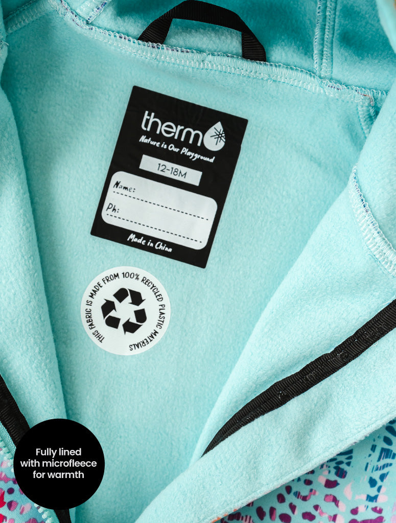 Therm All-Weather Fleece Onesie - Rainbow Leopard