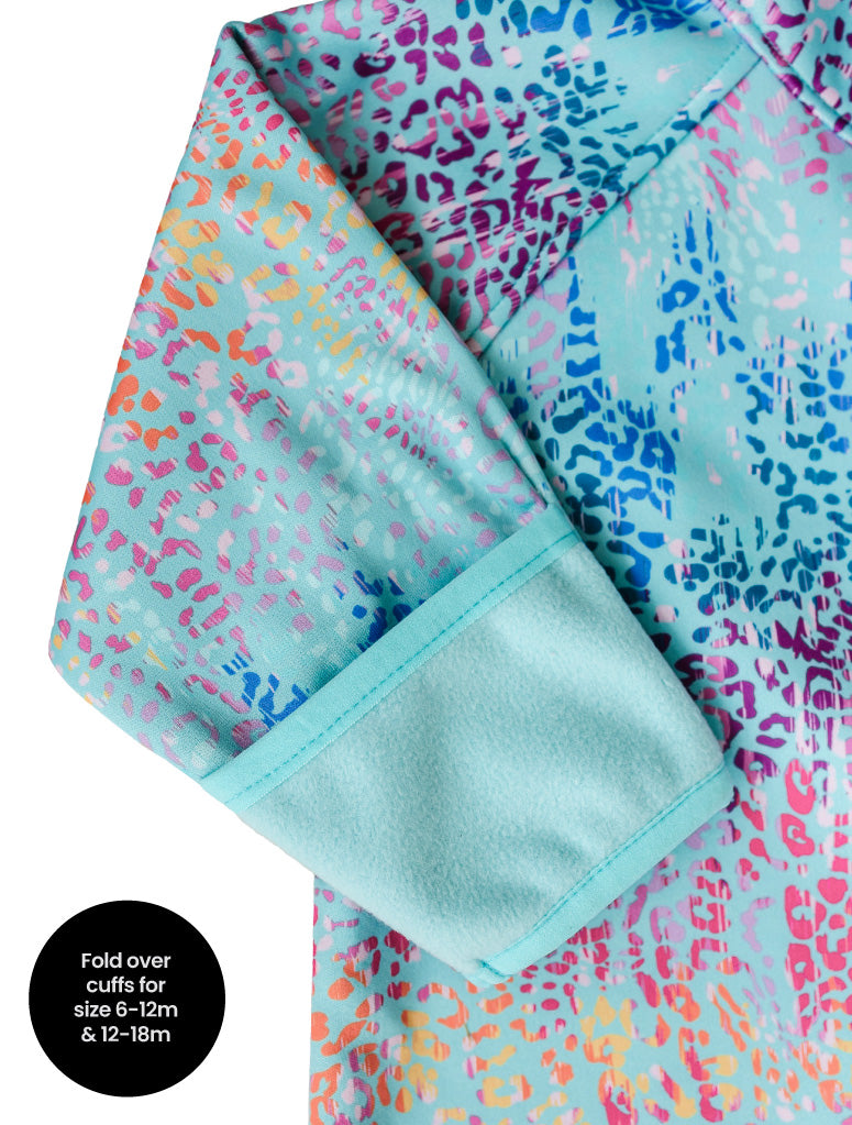 Therm All-Weather Fleece Onesie - Rainbow Leopard