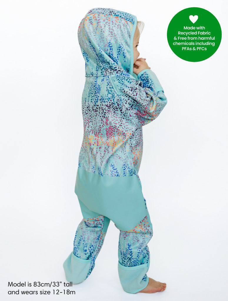 Therm All-Weather Fleece Onesie - Rainbow Leopard