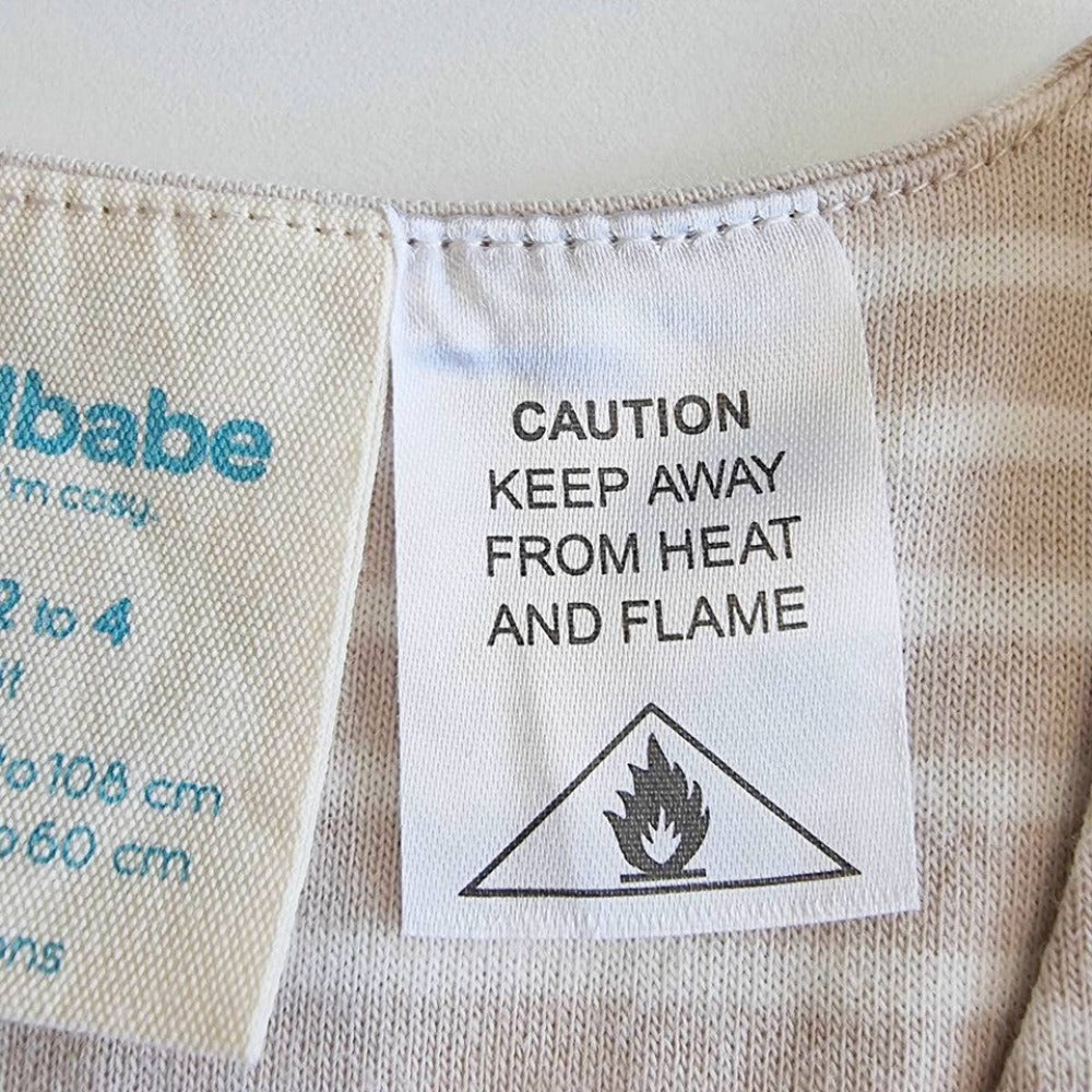 Woolbabe Duvet Merino/Organic Cotton Sleeping Suit - Mauve Manuka Size 1-4 years