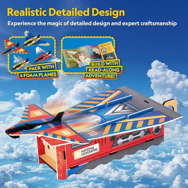 National Geographic Cubic Fun 3D Puzzle - Airplane Launcher