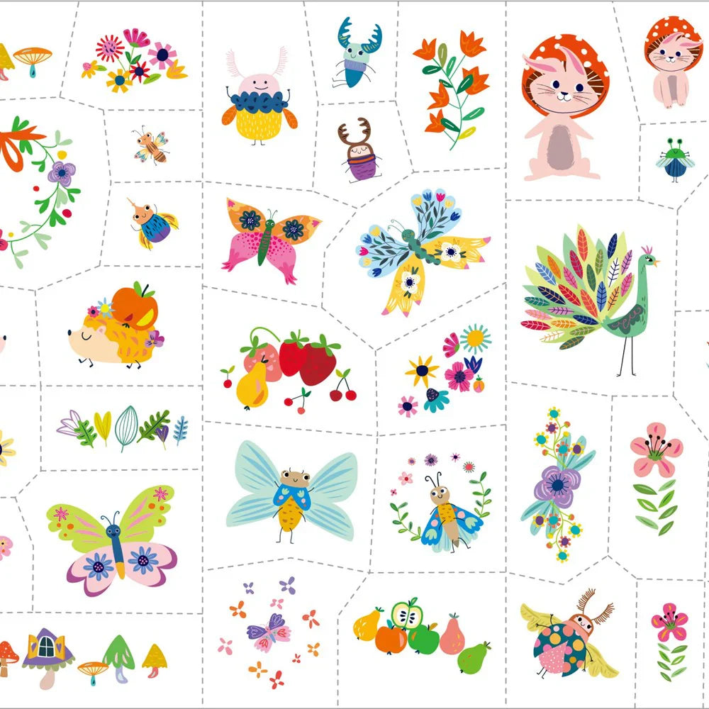 Avenir Nail Stickers And Tattoos Fantasy Garden World
