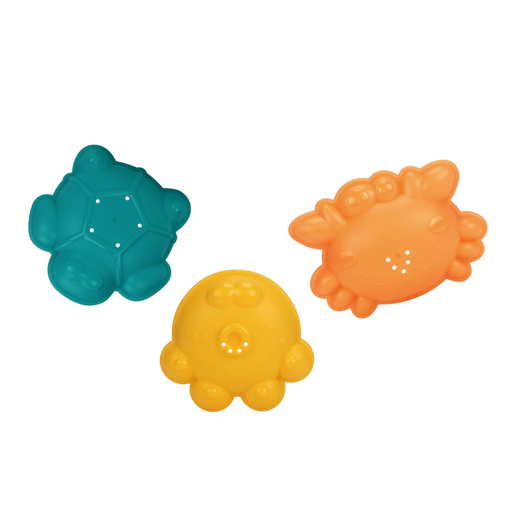 5-Piece Bath Beach Toy Set With Folding Bucket