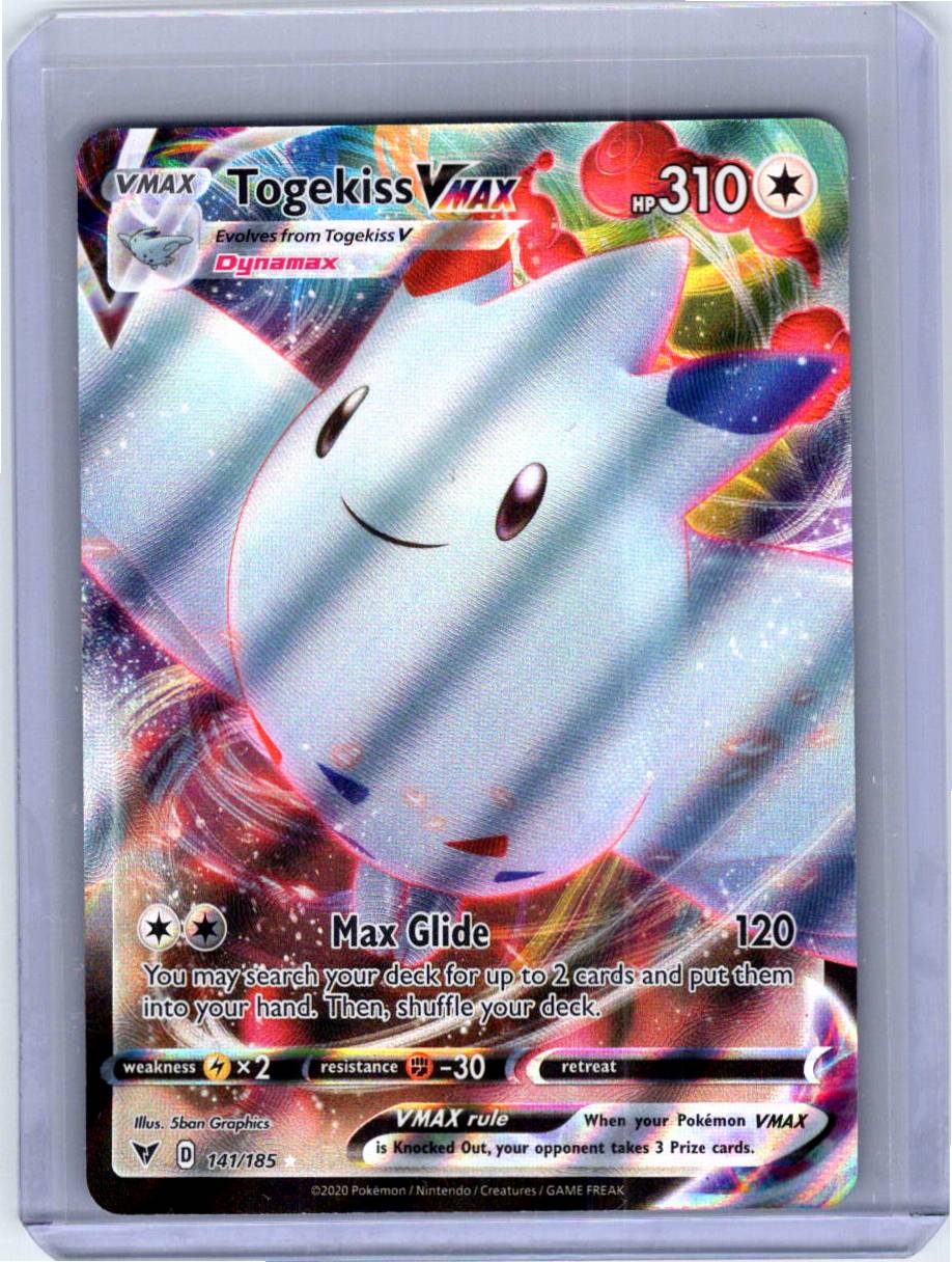 Pokemon Single Togekiss VMAX Vivid Voltage Ultra Rare 141/185