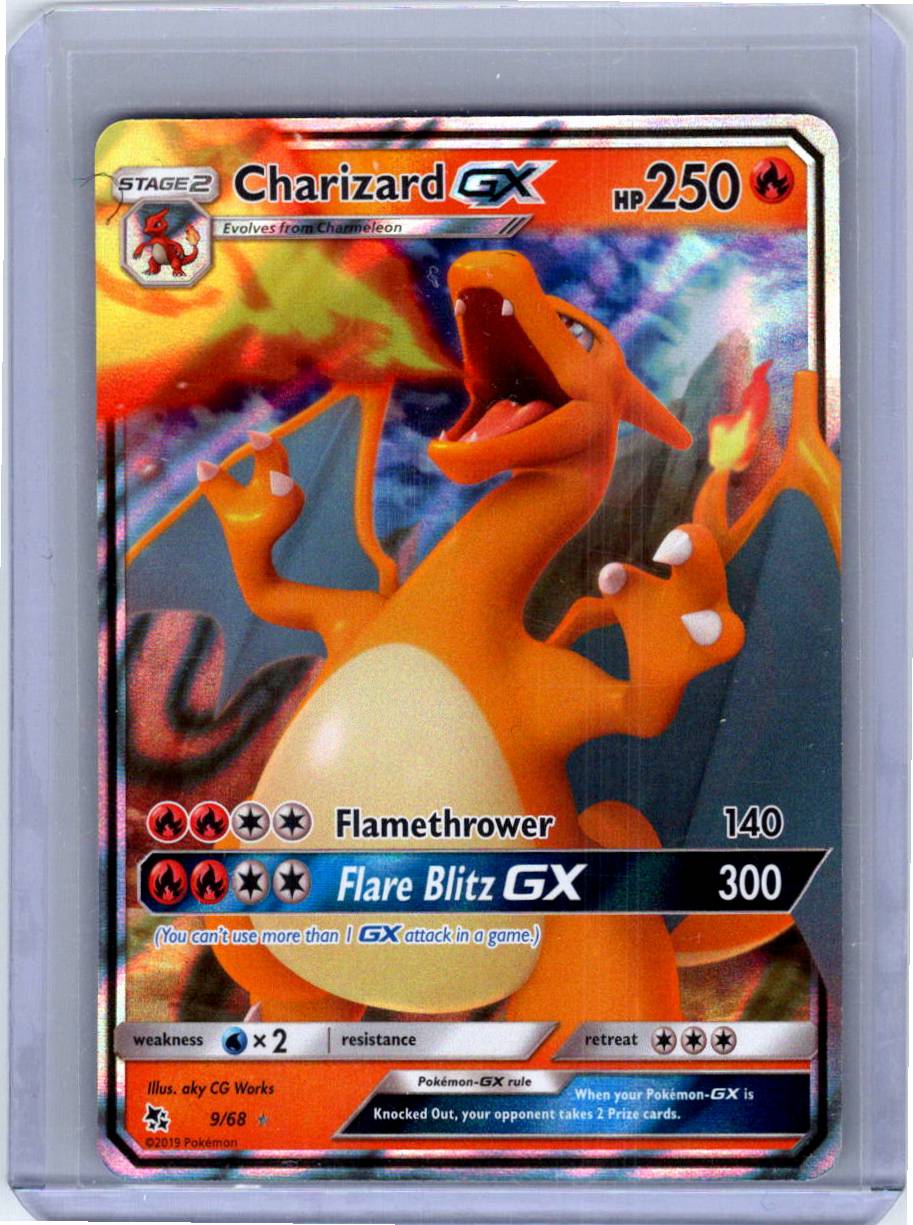Pokemon Single Charizard GX Hidden Fates Ultra Rare 9/68