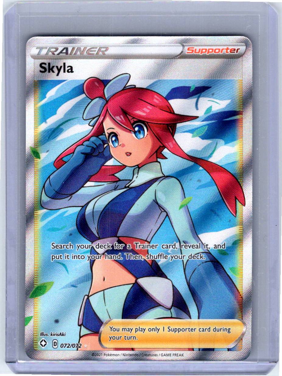 Pokemon Single Skyla (Full Art) Shining Fates Ultra Rare 072/072