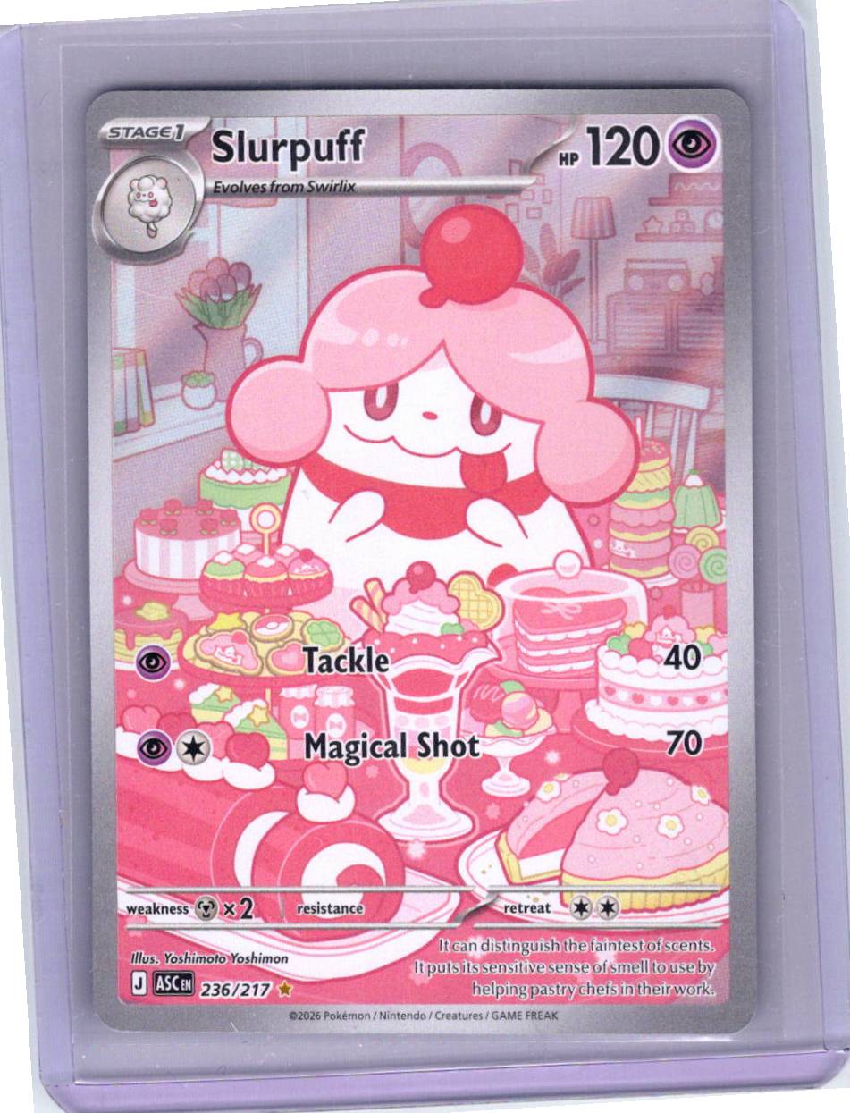 Pokemon Single Slurpuff Ascended Heroes Illustration Rare 236/217