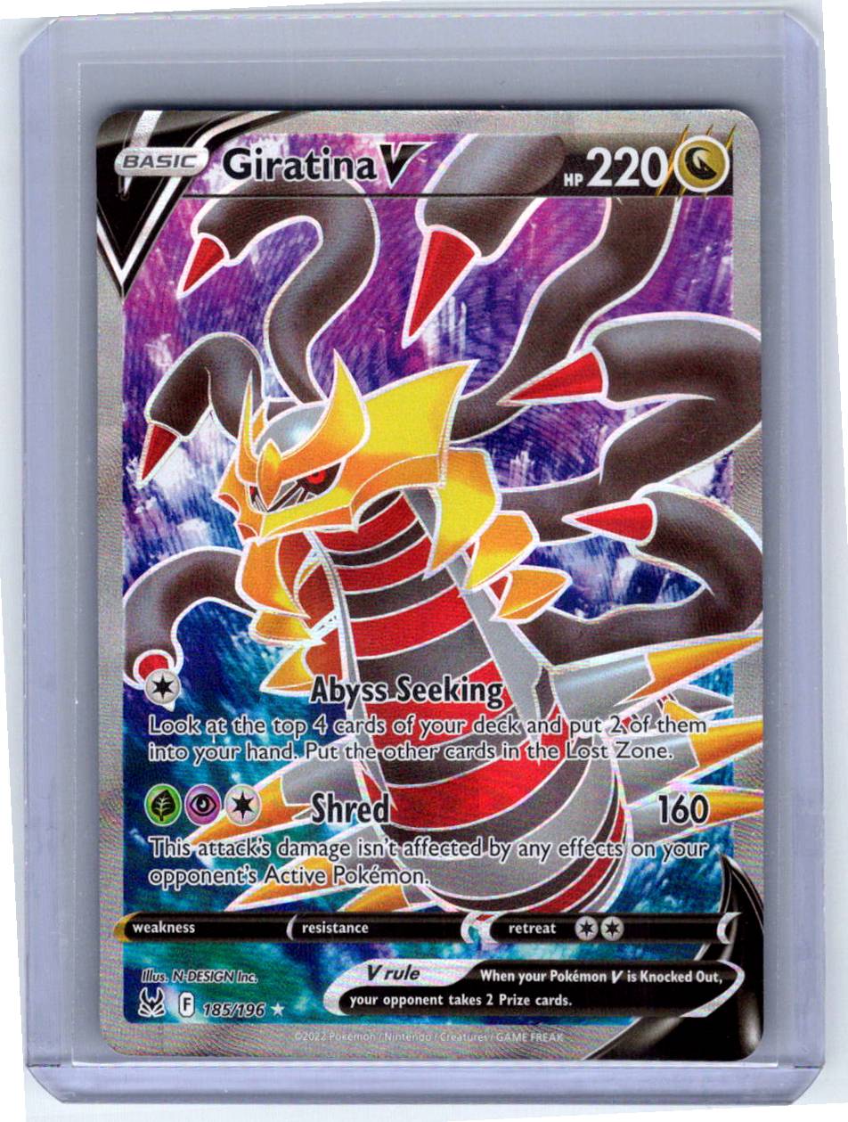 Pokemon Single Giratina V (Full Art) Lost Origin Ultra Rare 185/196