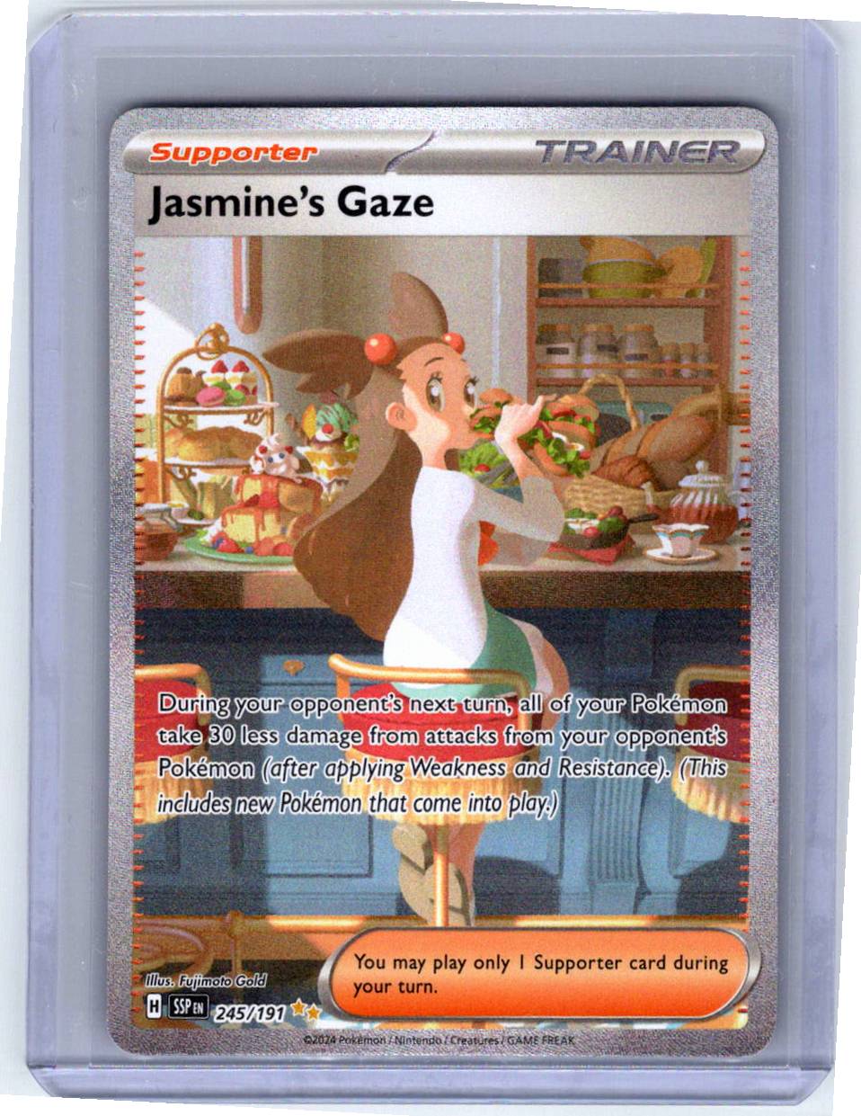 Pokemon Single Jasmine's Gaze Surging Sparks Special Illustration Rare 245/191