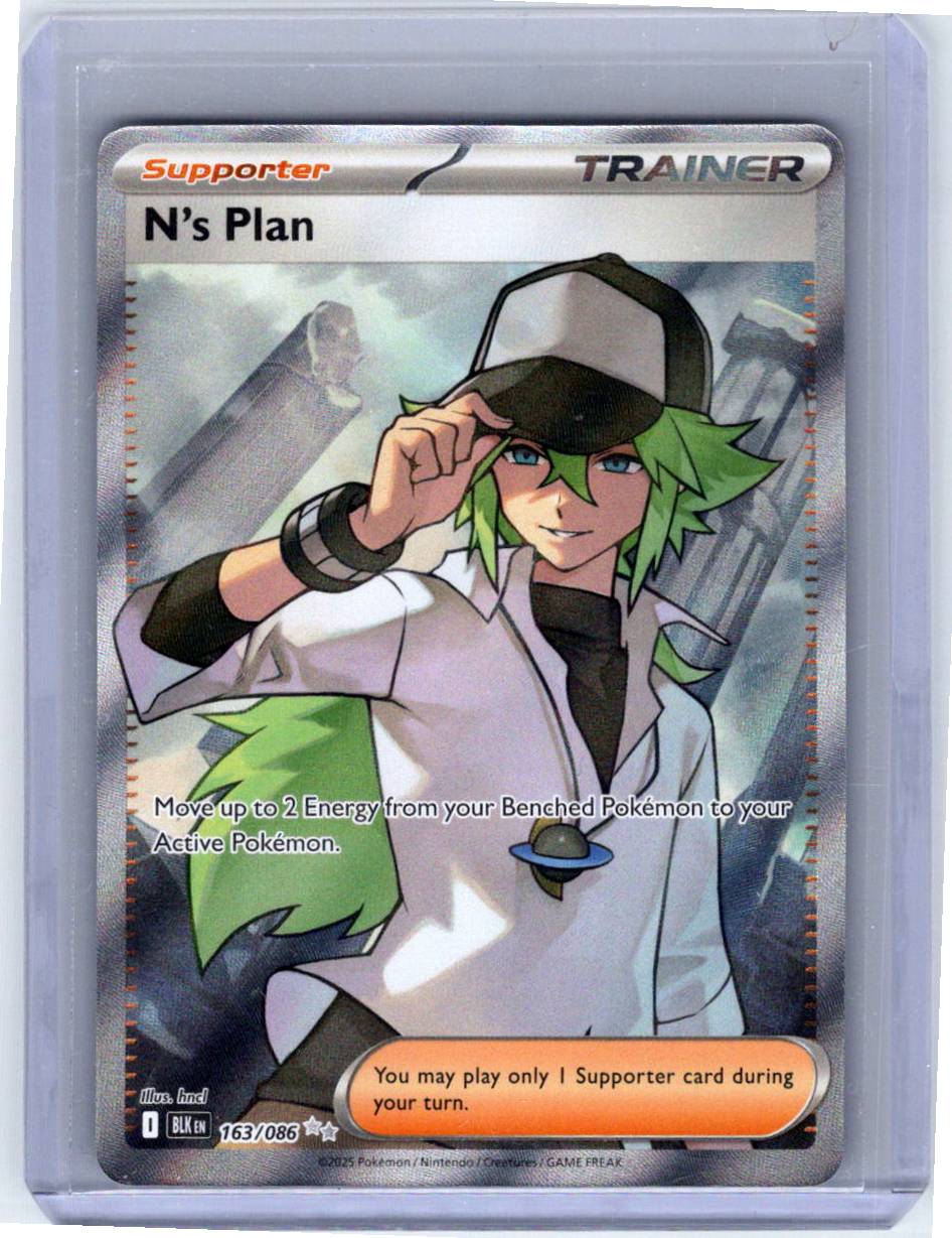 Pokemon Single N's Plan Black Bolt Ultra Rare 163/086