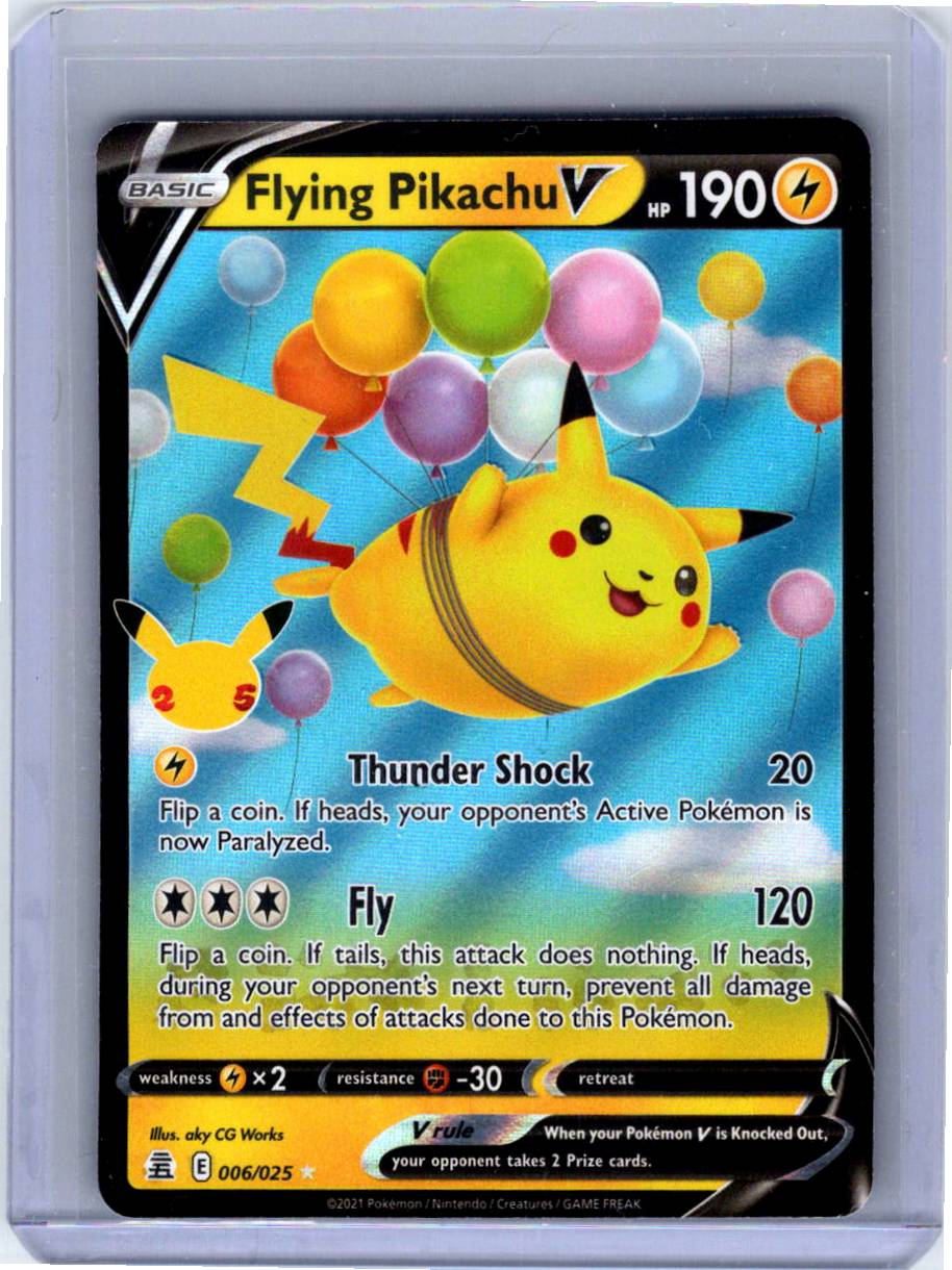 Pokemon Single Flying Pikachu V Celebrations Ultra Rare 006/025